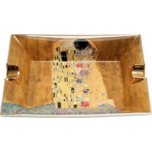 Parmida Gold Şeritli Love Design Ikili Porselen Puro Küllüğü - TR9714