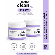 Herbaderm Hello Clean Hyaluronik Asitli Yağ Bazlı Temizleyici 2li