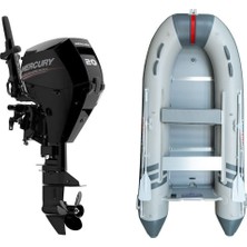 Marinport 3.70 Ahşap Taban Şişme Bot + Mercury 20 Hp Deniz Motoru