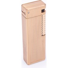 Parmida Gold Çizgi Detaylı Soft Flame Metal Çakmak - TR7218