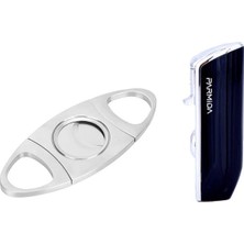 Parmida Siyah Üç Torch Pürmüz Çakmak ve Metal Kesici Set - Prmdpkt4