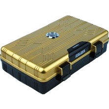 Parmida Seyahat Tipi Gold-Siyah Humidor Puro Kutusu - TR2214