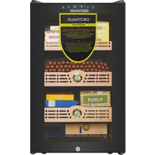 Quantoro Qcc-10 Elektronik Nemlendirme & Soğutmalı Siyah Puro Dolabı - QTR-003