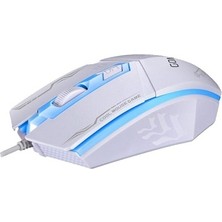 GOMAX GOMAZ M1 Gaming Mouse 1600 DPI Kablolu Oyun Faresi Beyaz RGB Aydınlatma Özellikli
