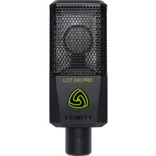Lewitt LCT 240 Pro Siyah Kondenser Stüdyo Mikrofonu Kablolu Yüksek Ses Kalitesi Özellikli