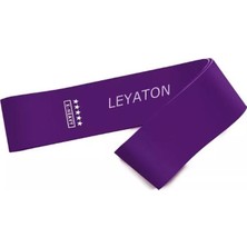 Leyaton Latex Aerobik Band Sert Direnç Özellikli Mor Direnç Lastiği Fonksiyon Tipi ile Fitness İçin