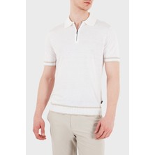 Boss Keten Karışımlı Regular Fit Fermuarlı Polo Erkek Polo 50560474 100