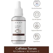 Skygo Kafein Göz Altı Morlukları Karşıtı 5% Caffeine + 2% Vitamin C 30 ml Serum