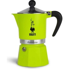 Bialetti Rainbow Moka Pot 3 Cup Yeşil