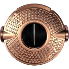Parmida Rose Gold Işlemeli Çark Mekanizmalı V-Cut Puro Makası Kesici - TR9083