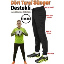 Liggo Tek Alt Çocuk Kaleci Pantolonu 4 Taraf Sünger Destekli Kaleci Pantolonu