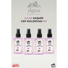 Ilgaz Kaşmir Sprey Kolonya Cep Boy Elegance Series 4'lü Eko Paket - 4X50 ml