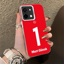 HONTINGA Vivo Y28 ile Uyumlu Kılıfı Silikon Kenar Sert Arka Düşüme Önleyici Basitlik Anti Düşme Kamera Korumali Dünya Kupası 1 Numara Mert Günok Desen Telefon Kılıfı K1-1204