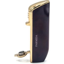 Parmida 3 Torch Pürmüz Siyah Yan Ağız Puro Çakmağı - TR1387
