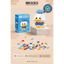 Arvela Bricks Donald Duck Karakteri - Eğitici Oyuncak Figür - Orijinal