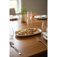 6'lı Toledo Oval Kayık Tabak 30CM Dijital Valeria-A Rinart