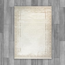 Sultan Halı Agah KF505 Krem-Vizon (Desenli Kenar)