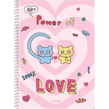 Morning Glory 2000 Çizgili Defter 25,2X17,8 cm Love 10230-88607