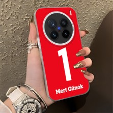 HONTINGA Vivo X200 Pro ile Uyumlu Kılıfı Silikon Kenar Sert Arka Düşüme Önleyici Basitlik Anti Düşme Kamera Korumali Dünya Kupası 1 Numara Mert Günok Desen Telefon Kılıfı K1-1204