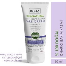 Skygo INCIA%100 Doğal Onarıcı Bakım Kremi Yoğun Nemlendirici Cilt Bakım Lavanta Avokado Shea Vegan 50 ml