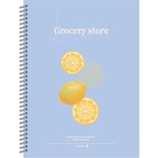 Morning Glory 1500 Çizgisiz Defter 25,4X18,4 cm Limon 14000-88975