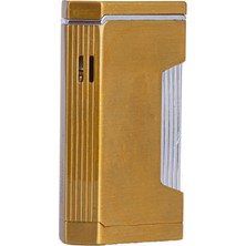 Cohiba Çift Torch Pürmüz Gold-Gümüş Metal Puro Çakmağı - TR7899