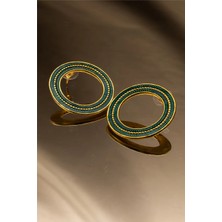 Loop Pirinç Altın Kaplama Küpe