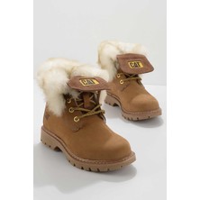 Cat Sundance Leather Bootie Kadın Bot Deri Dış Materyal ile Şık ve Konforlu Tasarım CAT01111211
