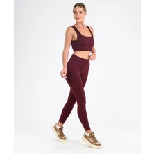 Leepsy Form Seamless Desensiz Düz Spor Tayt
