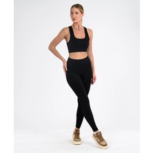 Leepsy Vita Seamless Kadın Spor Takım Toparlayıcı Tayt ve Büstiyer Set