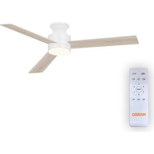 Skygo Ceiling Blade Fan 18W 3 Kanatlı Beyaz Kumandalı Tavan Vantilatörü