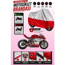 Cemku Twin Üst Gri - Alt Kırmızı Ducati Panigale V4 R Uyumlu Motor Brandası, Arka Çanta Uyumsuz