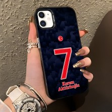 HONTINGA iPhone 11 ile Uyumlu Kılıfı Silikon Kenar Sert Arka Düşüme Önleyici Basitlik Anti Düşme Kamera Korumali Dünya Kupası 7 Numara Kerem Aktürkoğlu Desen Telefon Kılıfı K1-1210