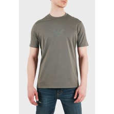 Emporio Armani Pamuklu Regular Fit Logolu Bisiklet Yaka T Shirt Erkek T Shirt EM004583 AF13669 M8360
