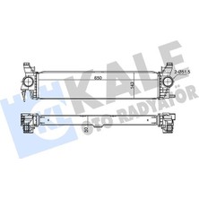 Turbo Radyatörü Mercedes Vito W447 1,6 Cdi Bluetec 2014+ 650X143X50 4475010501 Kale 375665