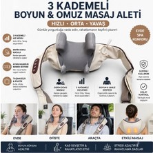 Xpetrana 3 Kademeli Elektrikli Boyun ve Omuz Masaj Aleti | Derin Doku Masaj Cihazı | Taşınabilir Kas Gevşetici