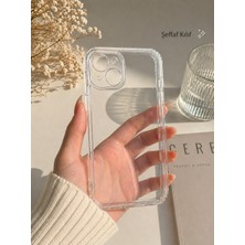 iPhone 14 Uyumlu Şeffaf Kılıf Kamera Korumalı Darbe Emici Yumuşak Silikon Premium Şeffaf Kapak