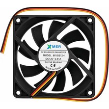 80X80X15MM 12V 0.41A 3p Xmer 8cm Fan 3 Uçlu