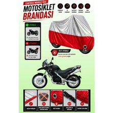 Cemku Twin Üst Gri - Alt Kırmızı Bmw F 650 Gs Uyumlu Motor Brandası, Arka Çanta Uyumsuz