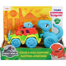73251 Tomy -  Dino ve Renkli Araç +12 Ay