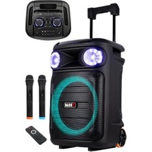 Skygo MXR-1100HX Taşınabilir Seyyar Portatif 3 Mikrofonlu Işıklı Ses Sistemi Hoparlör (1100 Watt)