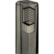 Quantoro 3 Torch Pürmüz Gunmetal Metal Puro Çakmağı - TRZ1005