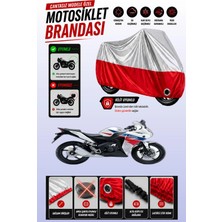 Cemku Twin Üst Gri - Alt Kırmızı Honda Cbr 125 R Uyumlu Motor Brandası, Arka Çanta Uyumsuz