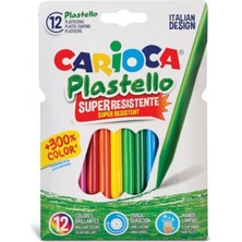 Carioca 42711 Yıkanabilir Pastel Boya Kalemi 12'li Elleri Kirletmeyen Renkli Set