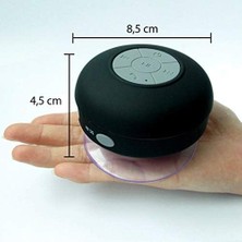 Skygo Oem Su Geçirmez Mini Bluetooth Duş Hoparlörü, Siyah