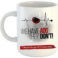 Skygo Aog Logo Baskılı Porselen Kupa Bardak #4