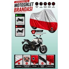 Cemku Twin Üst Gri - Alt Kırmızı Yamaha Xj 6 Uyumlu Motor Brandası, Arka Çanta Uyumsuz