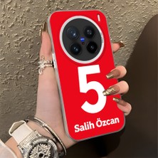 HONTINGA Vivo X200 Pro ile Uyumlu Kılıfı Silikon Kenar Sert Arka Düşüme Önleyici Basitlik Anti Düşme Kamera Korumali Dünya Kupası 5 Numara Salih Özcan Desen Telefon Kılıfı K1-1208
