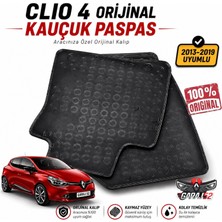 Renault Clio 4 Uyumlu Orijinal Kauçuk Paspas – Logolu (2013-2020) 8900100333