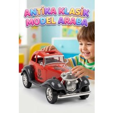 Farbu Oyuncak 20CM Sürtme Mekanizmalı Antika Klasik Model Detaylı Tasarımlı Oyuncak Araba